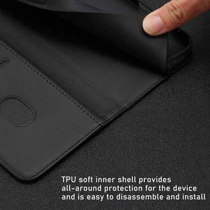For Redmi K90 Pro Max / Poco F8 Ultra 5G Tulips Butterfly Pattern Magnetic Vegan Leather Phone Case(Black)