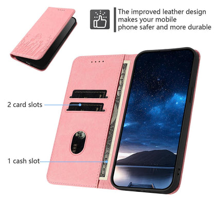 For Redmi K90 Pro Max / Poco F8 Ultra 5G Tulips Butterfly Pattern Magnetic Vegan Leather Phone Case(Pink)