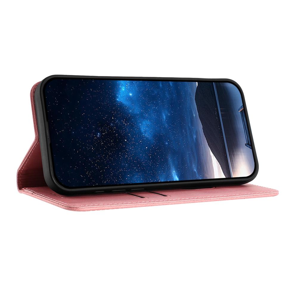 For Redmi K90 Pro Max / Poco F8 Ultra 5G Tulips Butterfly Pattern Magnetic Vegan Leather Phone Case(Pink)