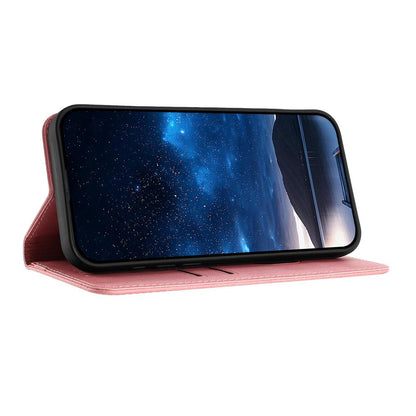 For Redmi K90 Pro Max / Poco F8 Ultra 5G Tulips Butterfly Pattern Magnetic Vegan Leather Phone Case(Pink)