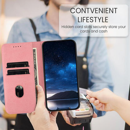 For Redmi K90 Pro Max / Poco F8 Ultra 5G Tulips Butterfly Pattern Magnetic Vegan Leather Phone Case(Pink)