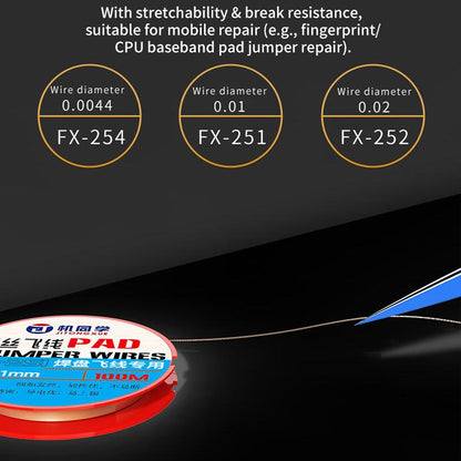 JTX FX Series Special-Purpose Jumper Wire, Model:FX-254 0.0044mm