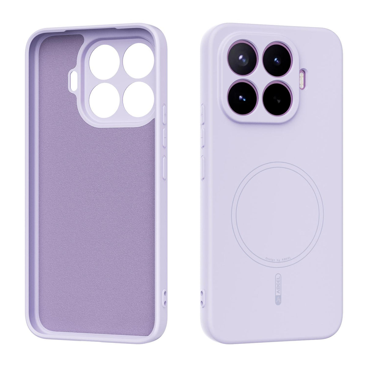 For Xiaomi 17T Pro 5G ABEEL Skin-friendly Feel Magsafe Liquid Silicone Phone Case - Lilac Purple - EDA008961202E