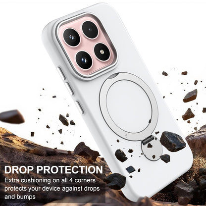 For Xiaomi 17 5G Gen1.5 Pivot Ring Holder TPU Hybrid PC Phone Case - White - EDA008974003A