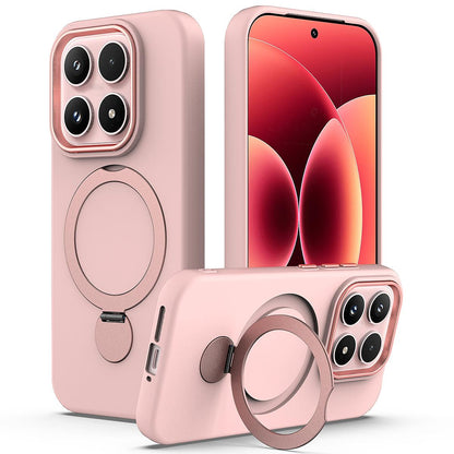 For Xiaomi 17 5G Gen1.5 Pivot Ring Holder TPU Hybrid PC Phone Case - Pink - EDA008974003B