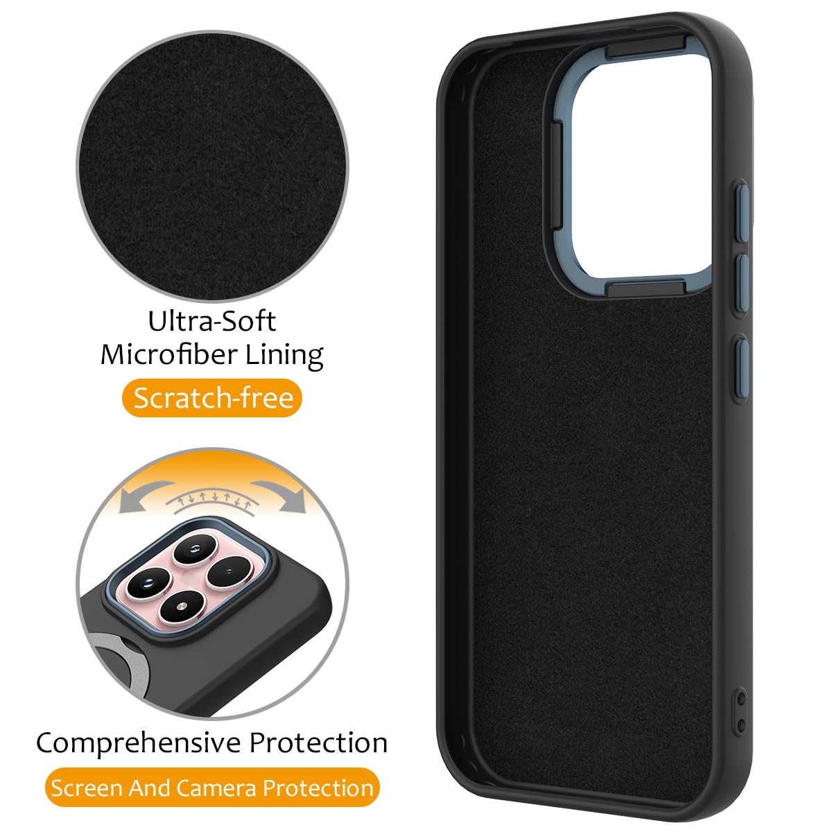For Xiaomi 17 5G Gen1.5 Pivot Ring Holder TPU Hybrid PC Phone Case - Black - EDA008974003C