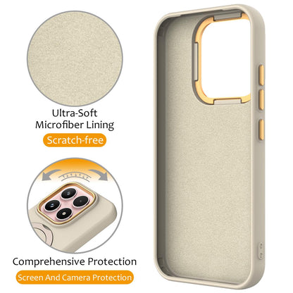For Xiaomi 17 5G Gen1.5 Pivot Ring Holder TPU Hybrid PC Phone Case - Apricot - EDA008974003E
