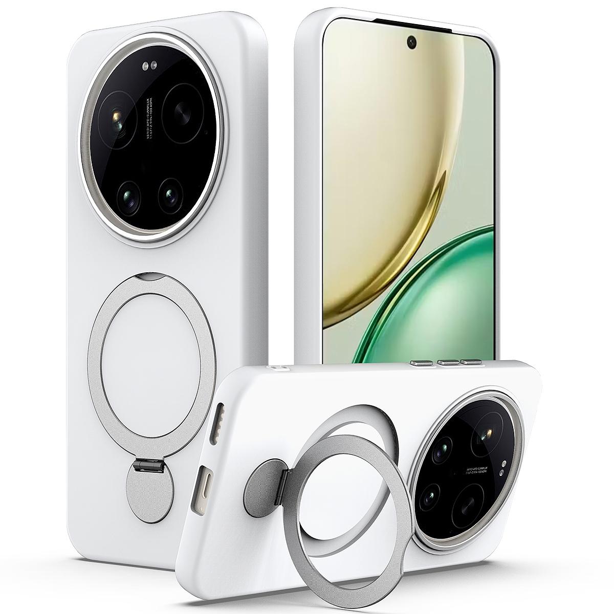 For Xiaomi 17 Ultra Gen1.5 Pivot Ring Holder TPU Hybrid PC Phone Case - White - EDA008974004A