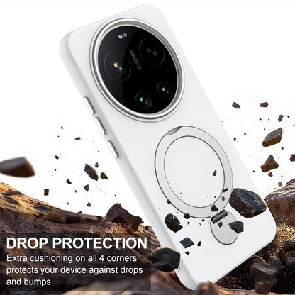 For Xiaomi 17 Ultra Gen1.5 Pivot Ring Holder TPU Hybrid PC Phone Case - White - EDA008974004A