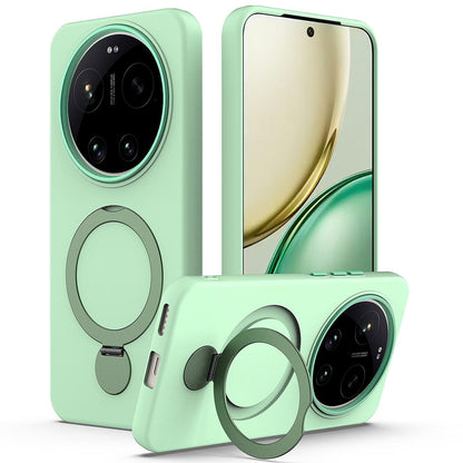 For Xiaomi 17 Ultra Gen1.5 Pivot Ring Holder TPU Hybrid PC Phone Case - Green - EDA008974004D