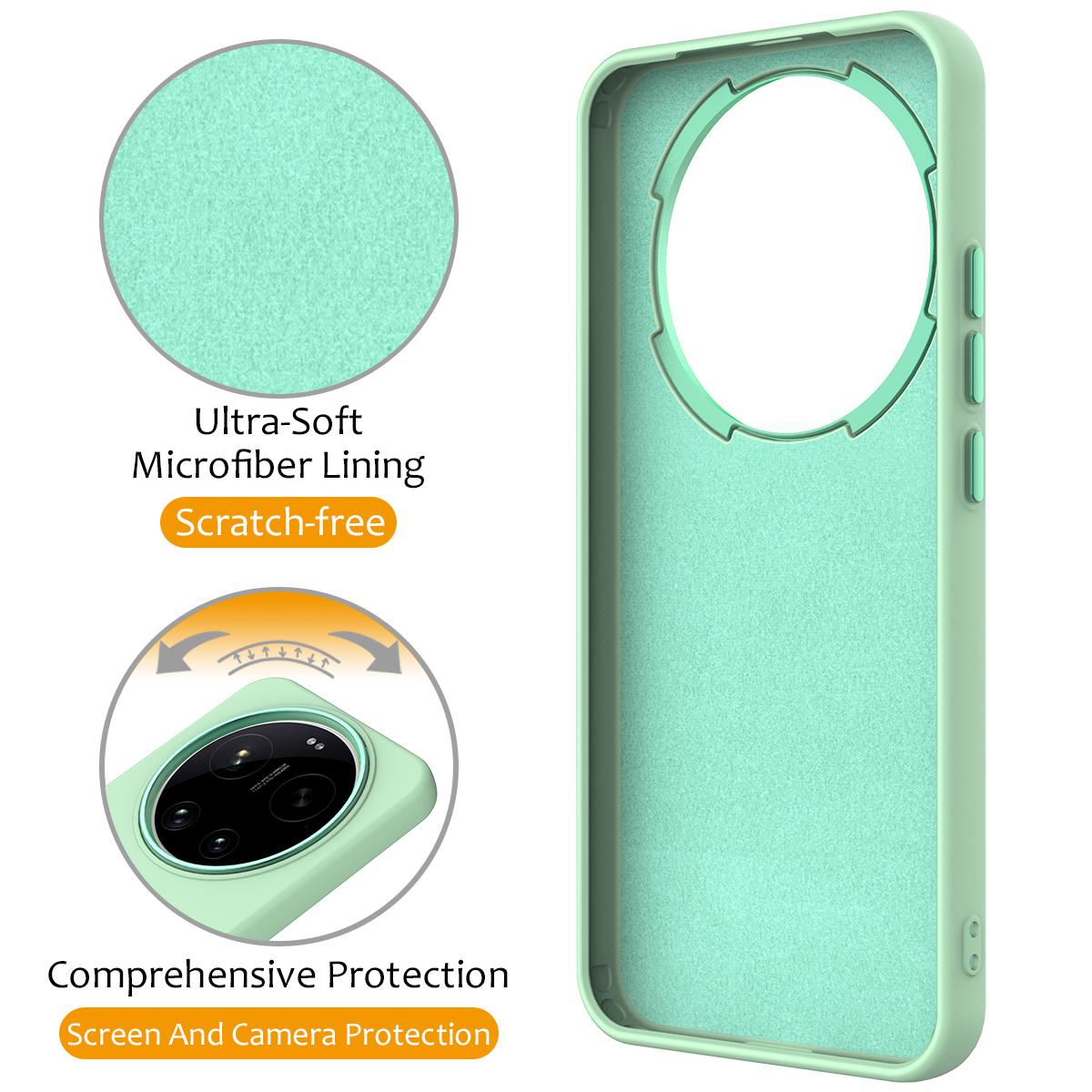 For Xiaomi 17 Ultra Gen1.5 Pivot Ring Holder TPU Hybrid PC Phone Case - Green - EDA008974004D