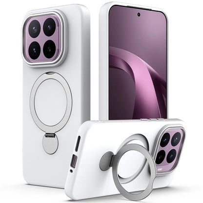 For Xiaomi 17T 5G Gen1.5 Pivot Ring Holder TPU Hybrid PC Phone Case - White - EDA008974005A