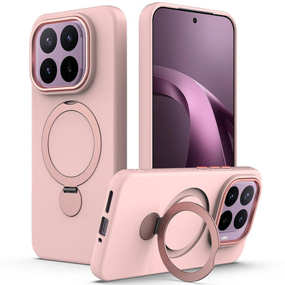 For Xiaomi 17T 5G Gen1.5 Pivot Ring Holder TPU Hybrid PC Phone Case - Pink - EDA008974005B