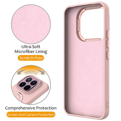 For Xiaomi 17T 5G Gen1.5 Pivot Ring Holder TPU Hybrid PC Phone Case - Pink - EDA008974005B