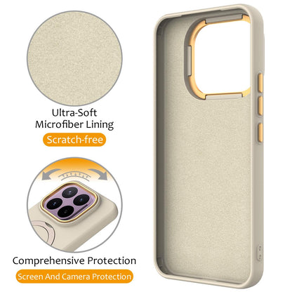 For Xiaomi 17T 5G Gen1.5 Pivot Ring Holder TPU Hybrid PC Phone Case - Apricot - EDA008974005E