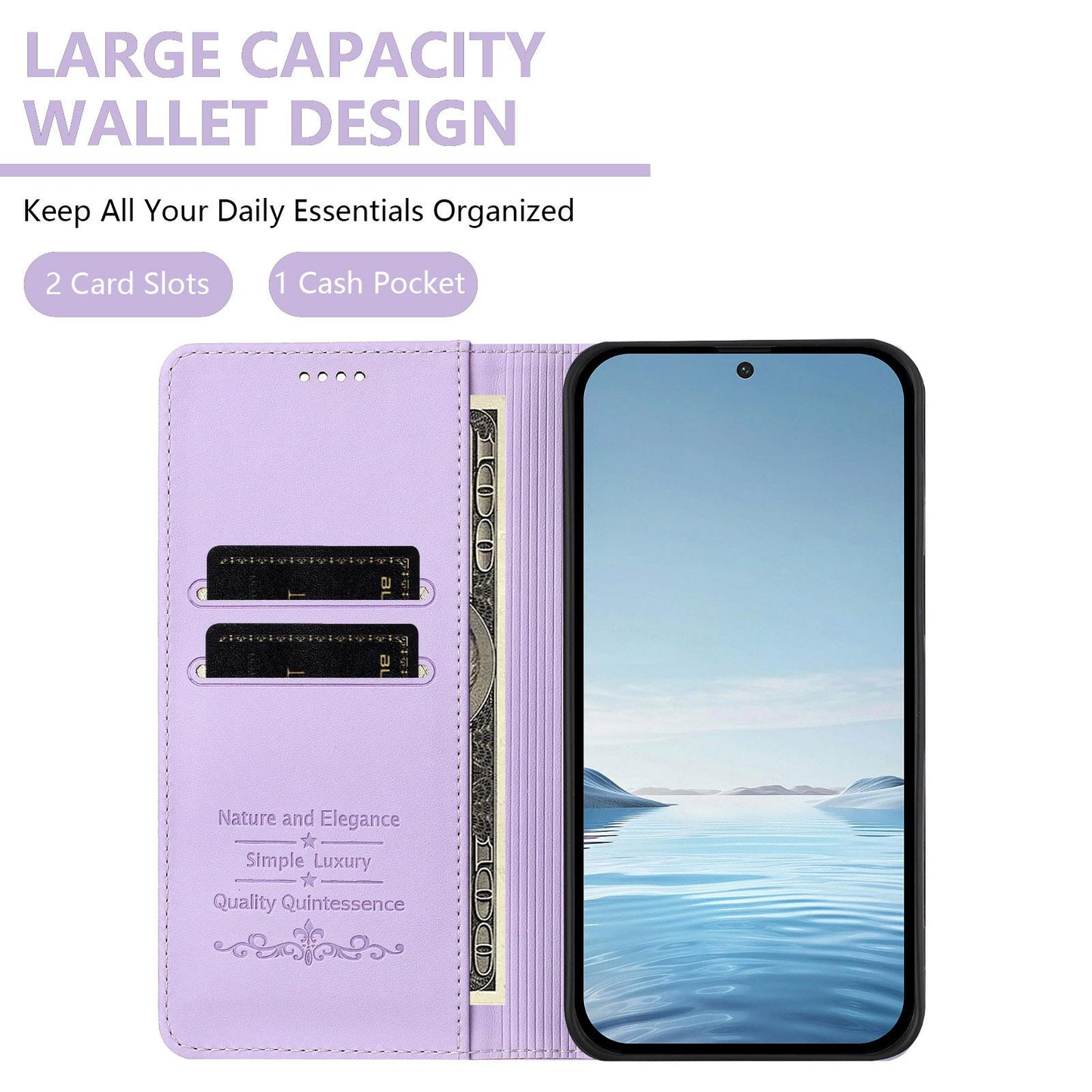 For Redmi K90 Pro Max / Xiaomi Poco F8 Ultra 5G Cute Cats Embossed Magnetic RFID Vegan Leather Phone Case(Light Purple)