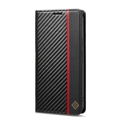 For Google Pixel 11 Pro XL LC.IMEEKE Carbon Fiber Leather Phone Case(Vertical Black)