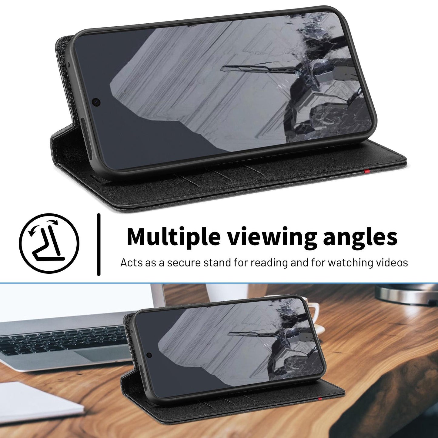 For Google Pixel 11 Pro XL LC.IMEEKE Carbon Fiber Leather Phone Case(Vertical Black)