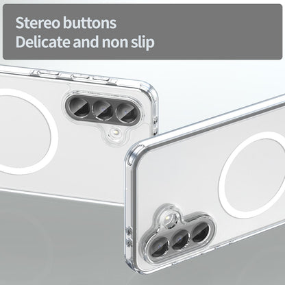 For Galaxy A17 5G / A18 5G / A26 5G PC Hybrid TPU Airbag Shockproof MagSafe Phone Case - Transparent - EDA009028408C