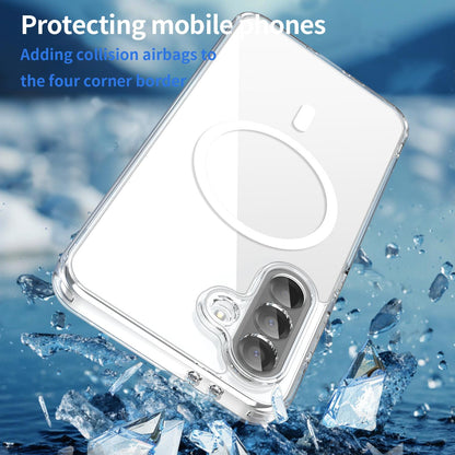 For Galaxy A17 5G / A18 5G / A26 5G PC Hybrid TPU Airbag Shockproof MagSafe Phone Case - Transparent - EDA009028408C
