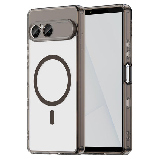 For Sony Xperia 10 VIII PC Hybrid TPU Airbag Shockproof MagSafe Phone Case(Transparent Black)