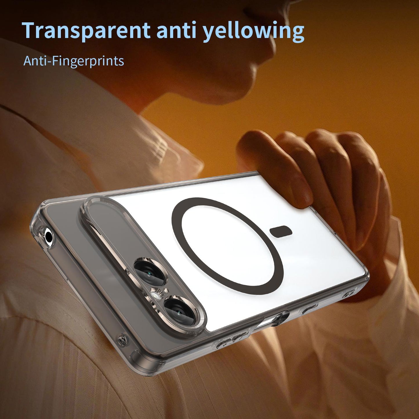 For Sony Xperia 10 VIII PC Hybrid TPU Airbag Shockproof MagSafe Phone Case(Transparent Black)