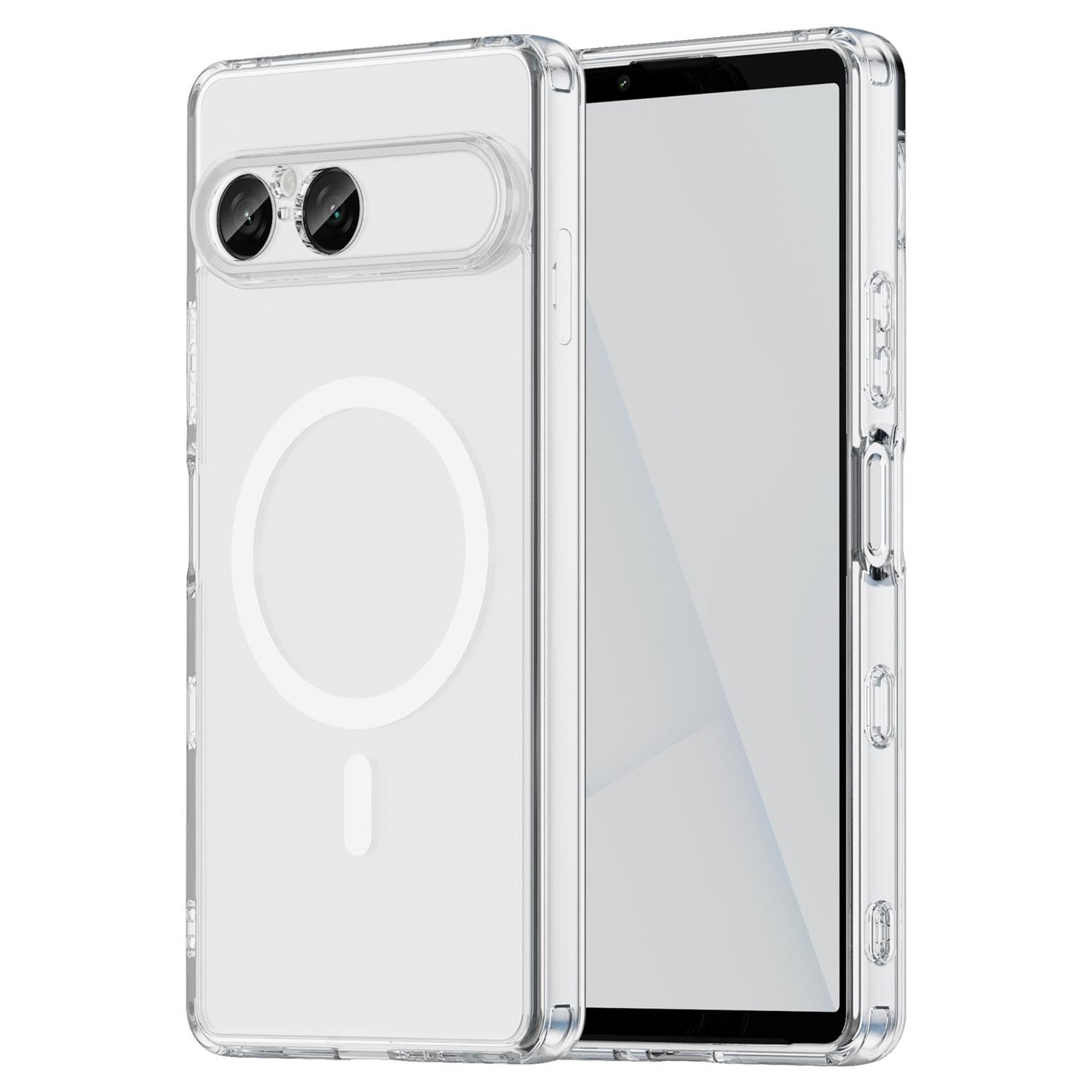 For Sony Xperia 10 VIII PC Hybrid TPU Airbag Shockproof MagSafe Phone Case(Transparent)