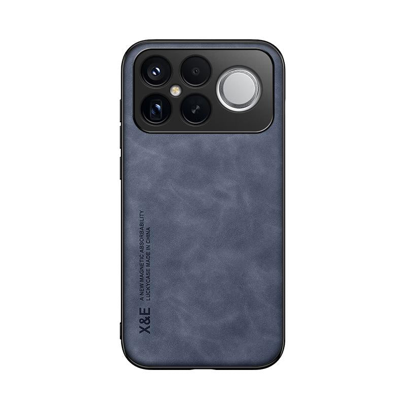 For Redmi K90 Pro Max / Xiaomi Poco F8 Ultra 5G Skin Feel Magnetic Leather Back Phone Case(Blue)