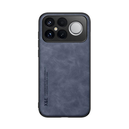 For Redmi K90 Pro Max / Xiaomi Poco F8 Ultra 5G Skin Feel Magnetic Leather Back Phone Case(Blue)