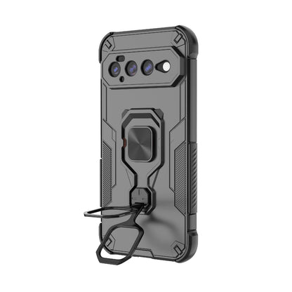 For Google Pixel 11 Pro XL 5G Global Metal Kickstand TPU Hybrid PC Phone Case - Grey - EDA009049302B