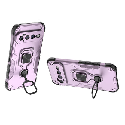 For Google Pixel 11 Pro XL 5G Global Metal Kickstand TPU Hybrid PC Phone Case - Purple - EDA009049302E