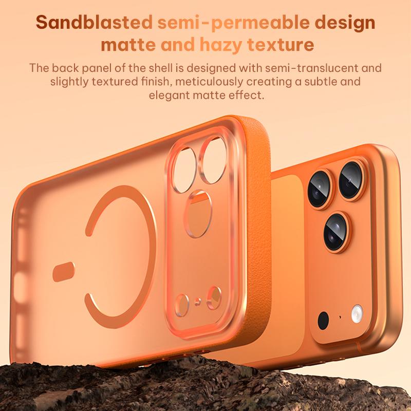 For iPhone 17 Pro Max Vegan Leather Magnetic Phone Case - Wine Red - EDA009057301F