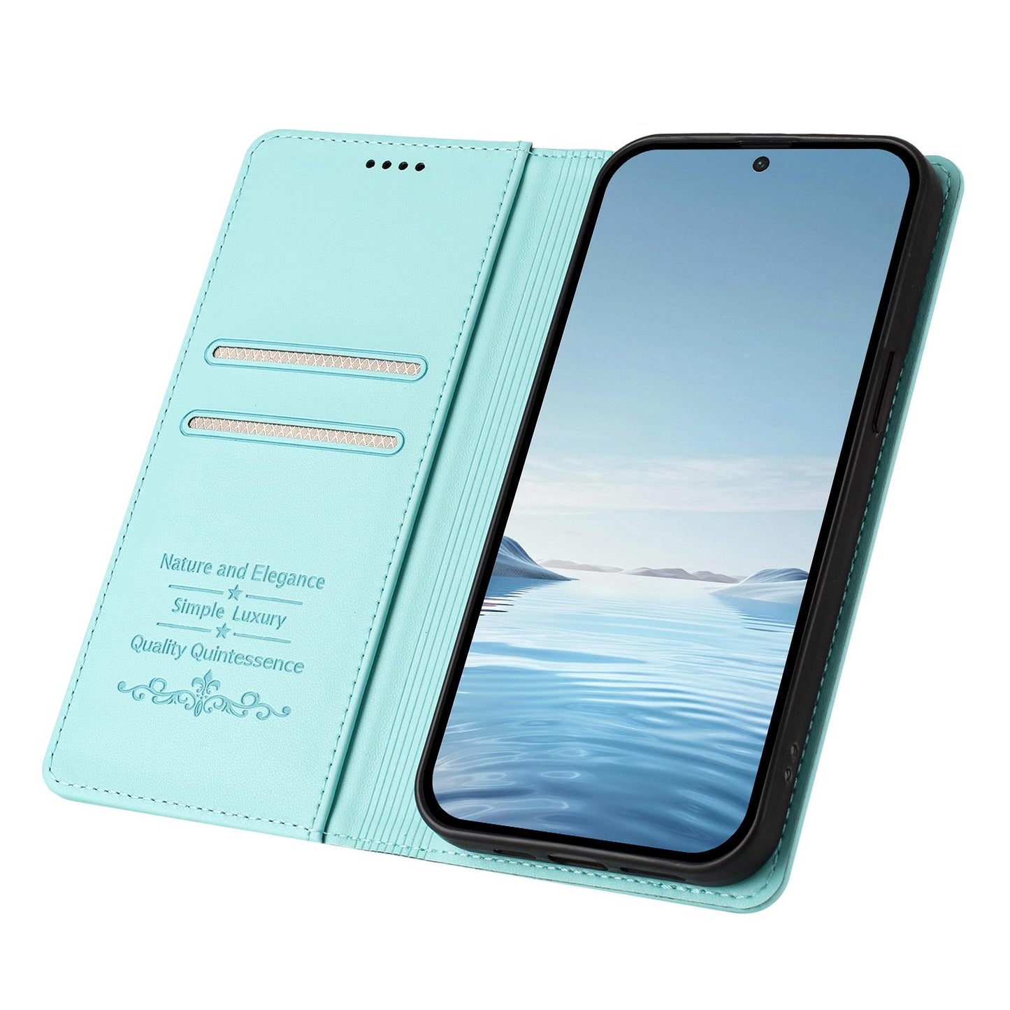 For Xiaomi Poco F8 Ultra / Redmi K90 Pro Max Ballet Girl Diamond Studded RFID Vegan Leather Phone Case(Mint Green)