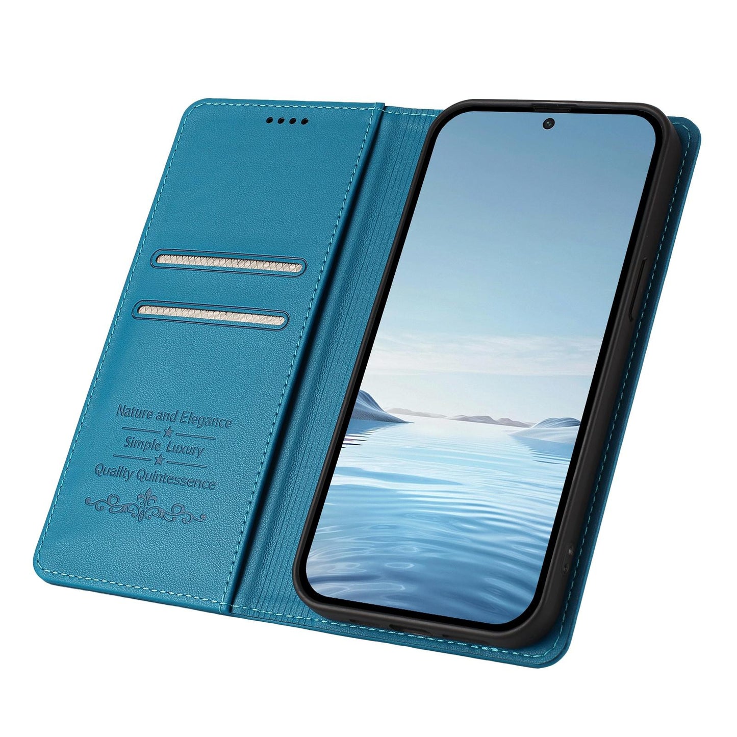 For Xiaomi Poco F8 Ultra / Redmi K90 Pro Max Ballet Girl Diamond Studded RFID Vegan Leather Phone Case(Lake Blue)