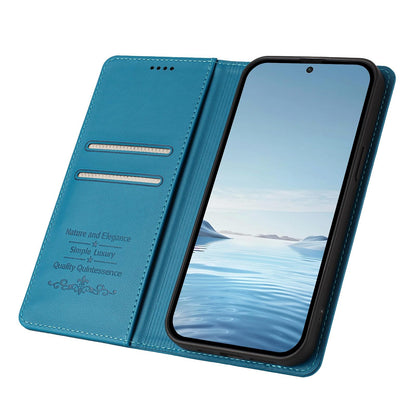 For Xiaomi Poco F8 Ultra / Redmi K90 Pro Max Ballet Girl Diamond Studded RFID Vegan Leather Phone Case(Lake Blue)