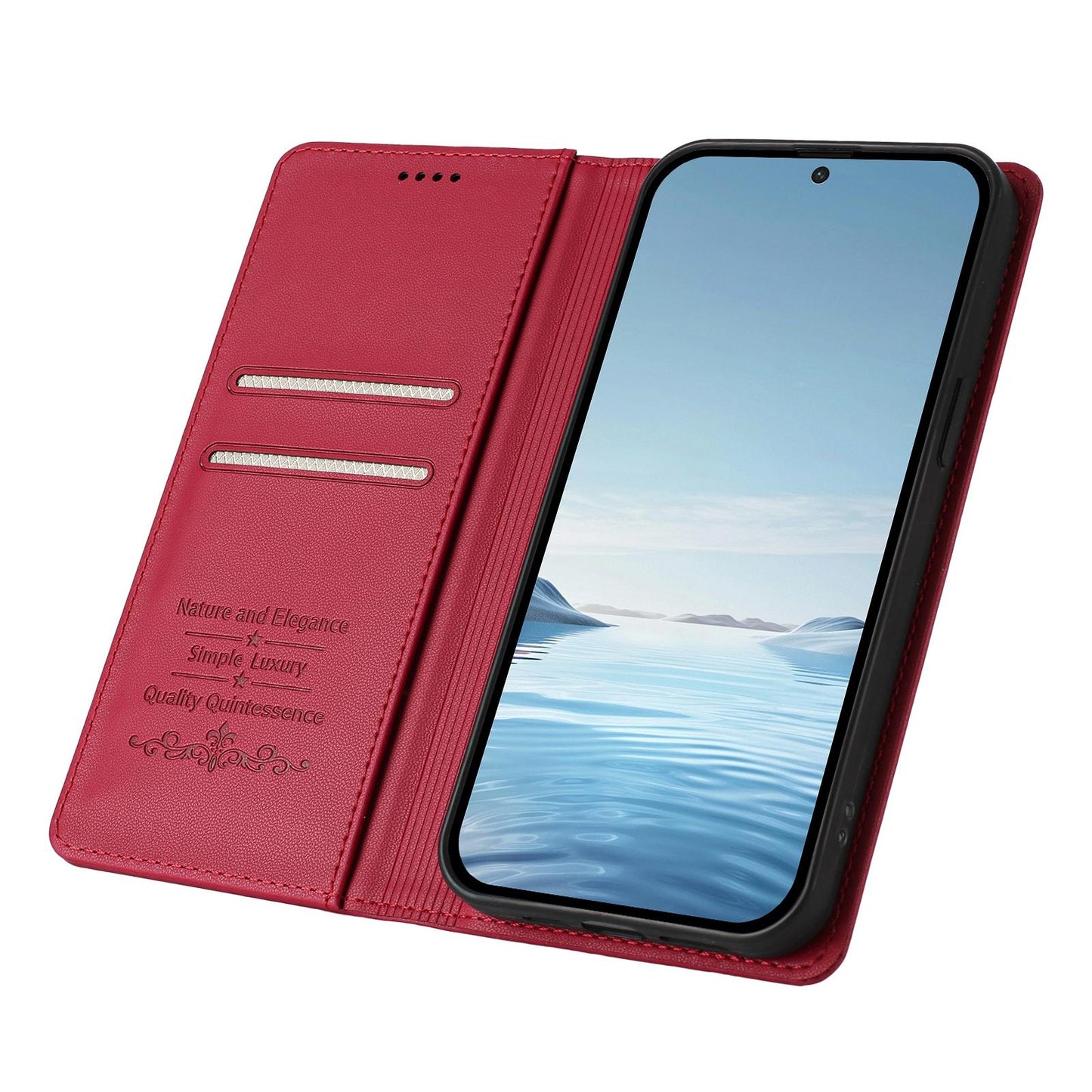 For Xiaomi Poco F8 Ultra / Redmi K90 Pro Max Ballet Girl Diamond Studded RFID Vegan Leather Phone Case(Wine Red)