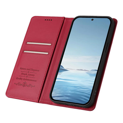 For Xiaomi Poco F8 Ultra / Redmi K90 Pro Max Ballet Girl Diamond Studded RFID Vegan Leather Phone Case(Wine Red)