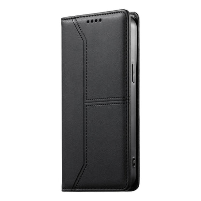 For Redmi K90 Pro Max / Poco F8 Ultra 5G Stitched Line Magnetic RFID Vegan Leather Phone Case(Black)
