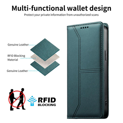For Redmi K90 Pro Max / Poco F8 Ultra 5G Stitched Line Magnetic RFID Vegan Leather Phone Case(Green)