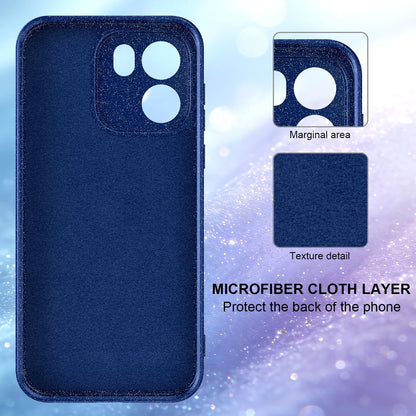 For OnePlus Nord CE6 5G Fine Hole Glossy Glitter Magnetic TPU Phone Case with Same Color Hand Strap - Blue - EDA009089908D