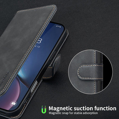 For Redmi Note 17 Pro 5G Global 163mm Solid Color Calfskin Texture RFID Vegan Leather Phone Case(Black)
