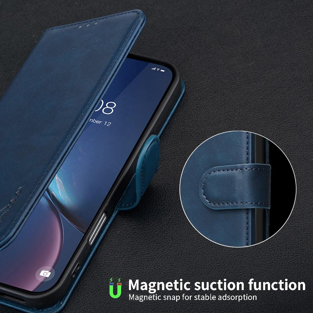 For Redmi Note 17 Pro 5G Global 163mm Solid Color Calfskin Texture RFID Vegan Leather Phone Case(Blue)