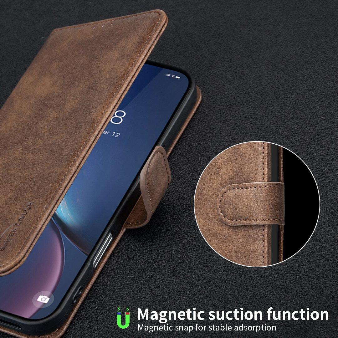 For Redmi Note 17 Pro 5G Global 163mm Solid Color Calfskin Texture RFID Vegan Leather Phone Case(Brown)