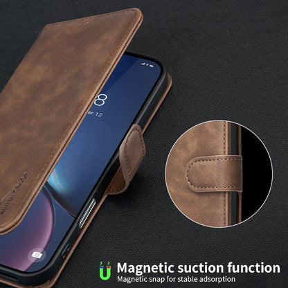 For Redmi Note 17 Pro 5G Global 163mm Solid Color Calfskin Texture RFID Vegan Leather Phone Case(Brown)