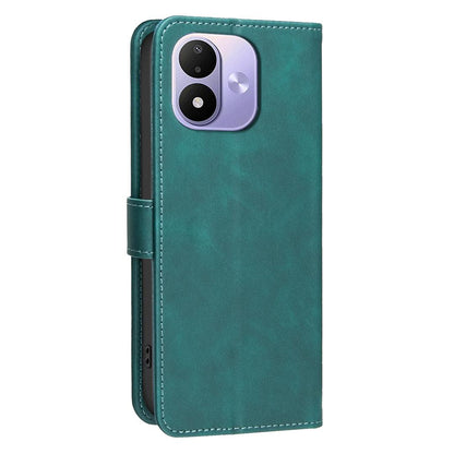 For Redmi Note 17 Pro 5G Global 163mm Solid Color Calfskin Texture RFID Vegan Leather Phone Case(Green)