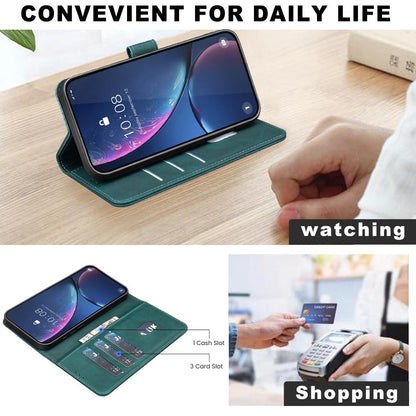 For Redmi Note 17 Pro 5G Global 163mm Solid Color Calfskin Texture RFID Vegan Leather Phone Case(Green)