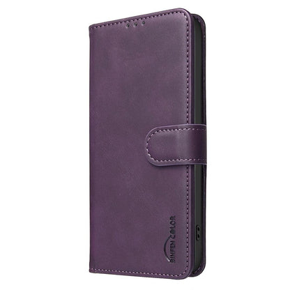 For Redmi Note 17 Pro 5G Global 163mm Solid Color Calfskin Texture RFID Vegan Leather Phone Case(Purple)