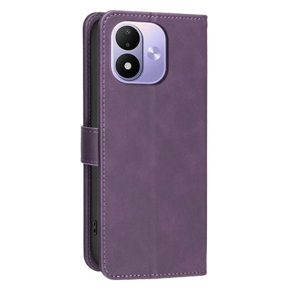 For Redmi Note 17 Pro 5G Global 163mm Solid Color Calfskin Texture RFID Vegan Leather Phone Case(Purple)