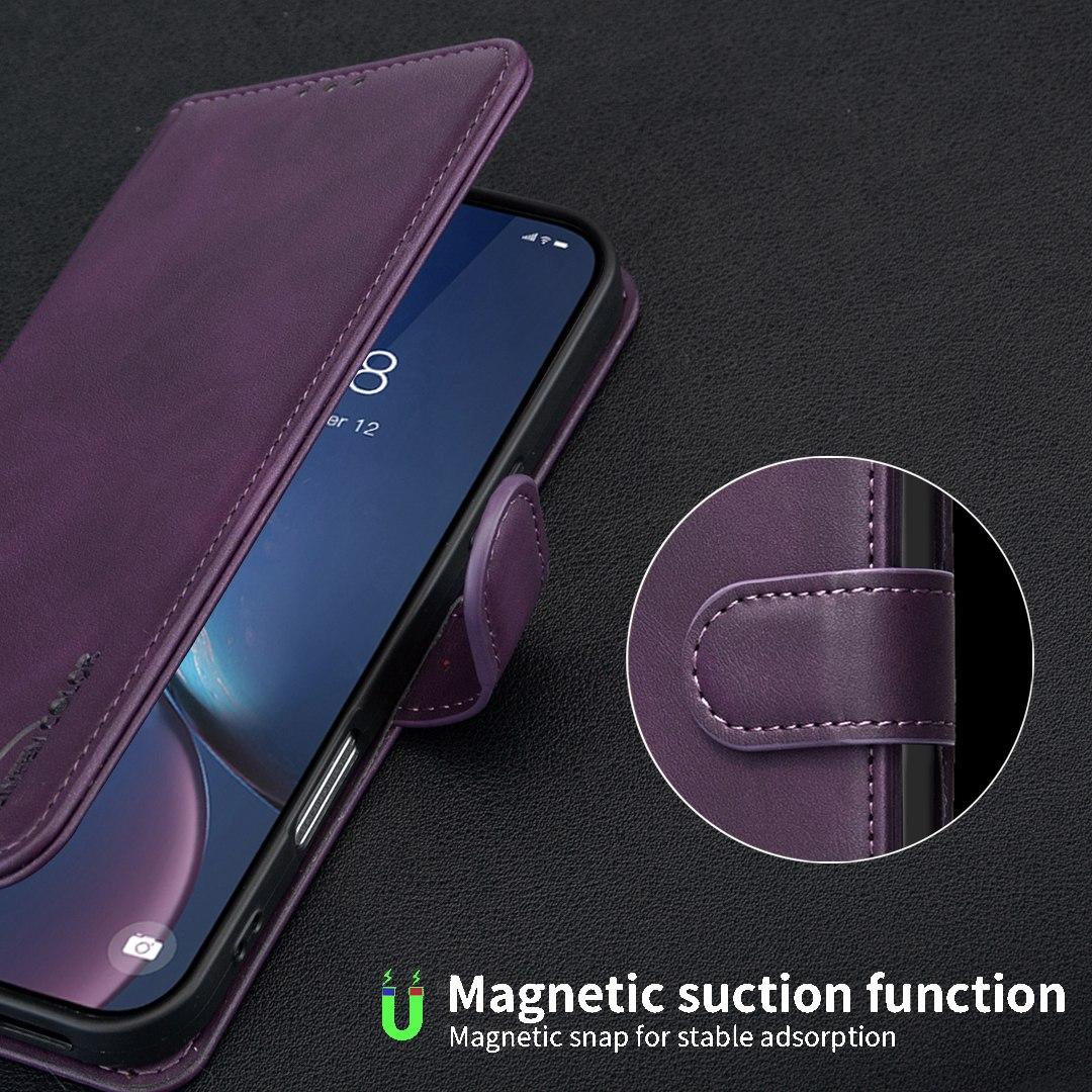 For Redmi Note 17 Pro 5G Global 163mm Solid Color Calfskin Texture RFID Vegan Leather Phone Case(Purple)