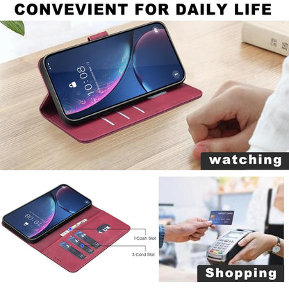 For Redmi Note 17 Pro 5G Global 163mm Solid Color Calfskin Texture RFID Vegan Leather Phone Case(Red)